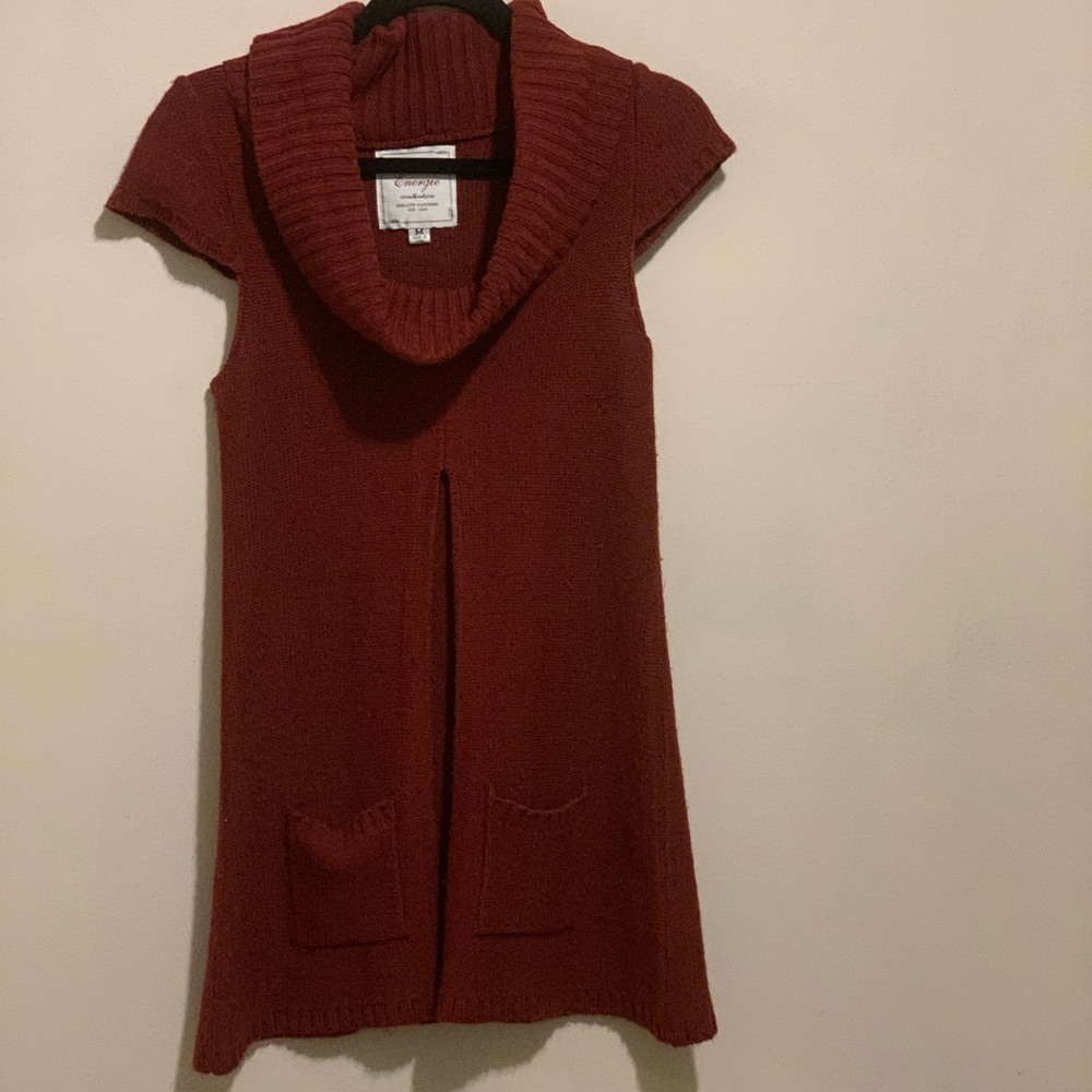 Short sleeve sweater dress